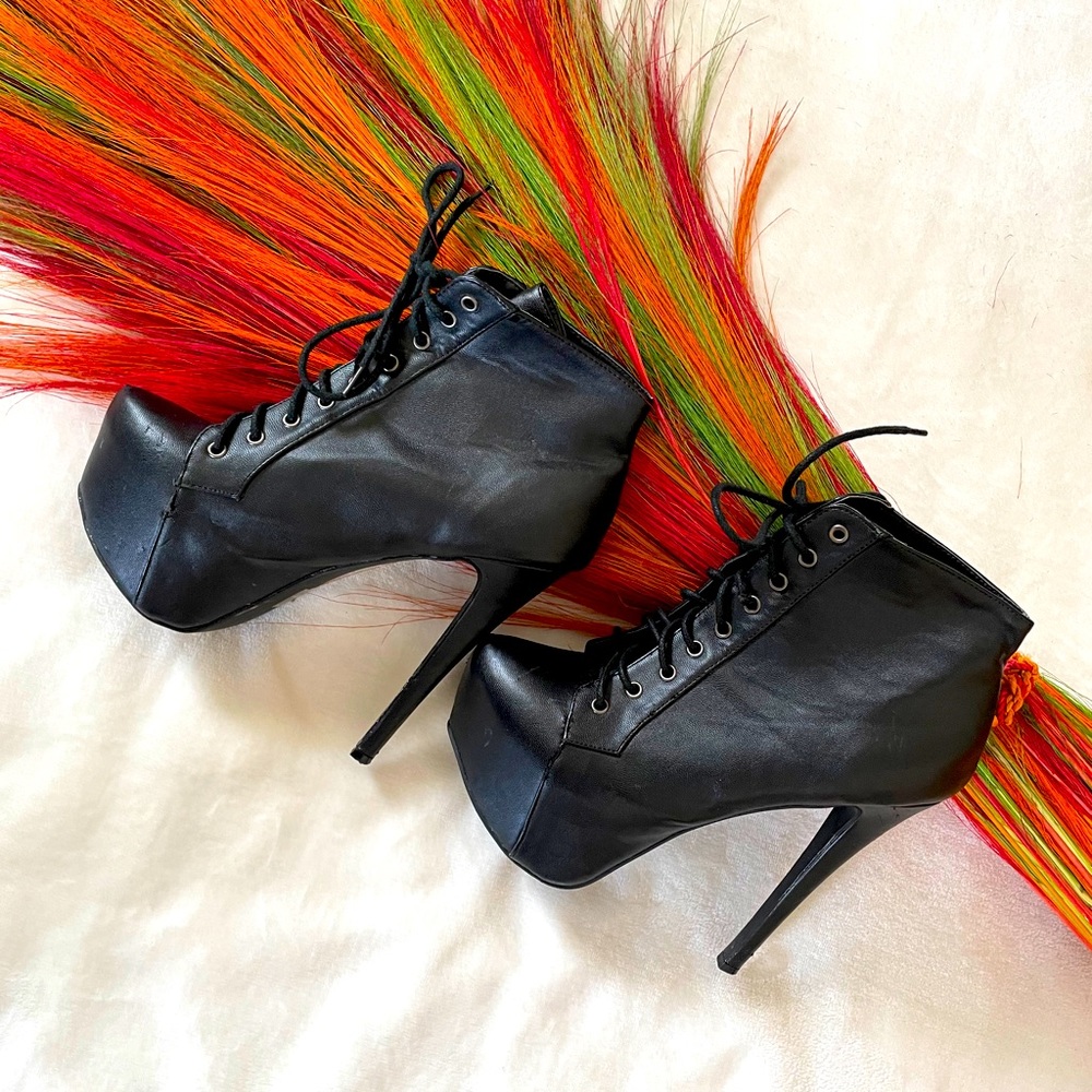 Front Laced Ankle Booties